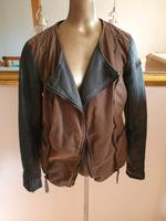 Lederjacke tigha Khaki schwarz S Jacke biker Bayern - Rosenheim Vorschau