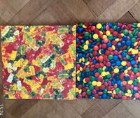 2 Bilder auf Leinwand Wandbild Gummibärchen Smarties 39x39 Niedersachsen - Oldenburg Vorschau