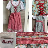 Dirndl 152 Fuchs Trachtenmoden rot türkis Blumen Bayern - Helmbrechts Vorschau