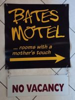 Außen-Banner "Bates Motel" Schild "No Vacancy" Halloween Horror Rheinland-Pfalz - Worms Vorschau