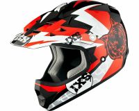 IXS HX 278 Tiger Junior Crosshelm, Gr. 49/50, schwarz-rot-weiß Bayern - Weilheim Vorschau