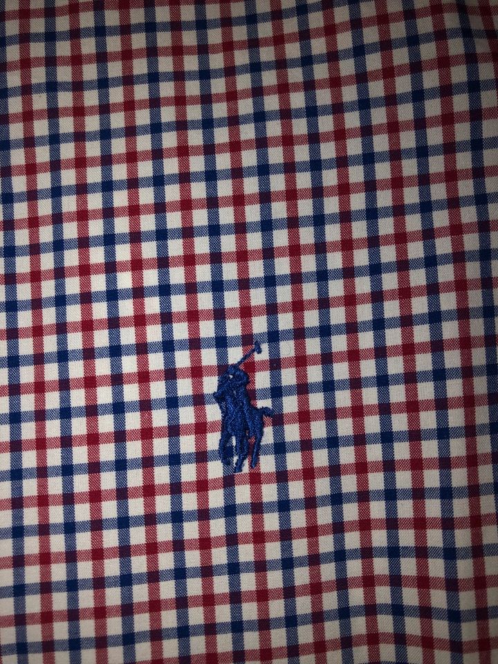 Polo Ralph Lauren Hemd S blau weiß rot Karo  Button down in Gütersloh