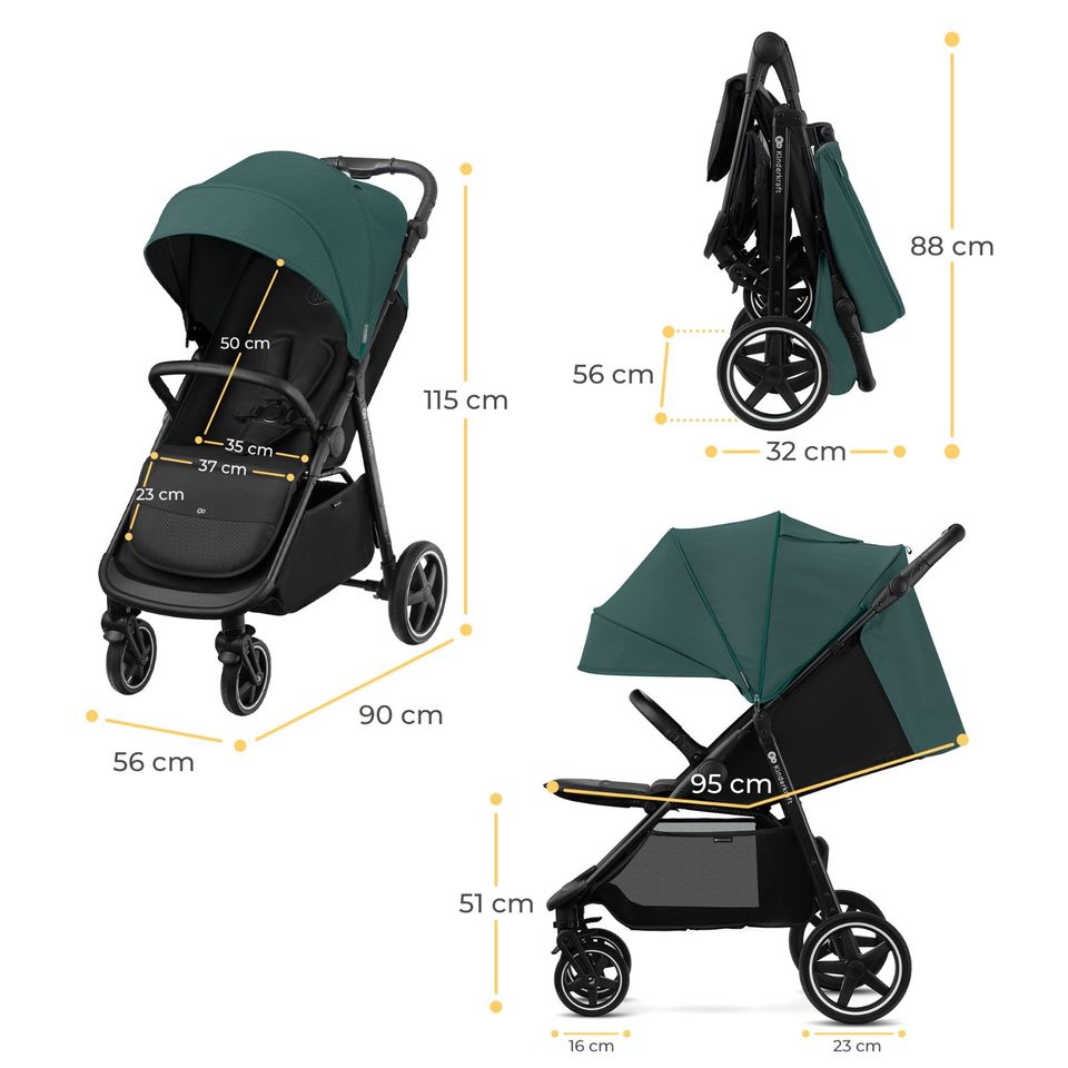 Kinderkraft Buggy ROUTE - Platinum Grey - inkl. Zubehör - NEU in Fulda