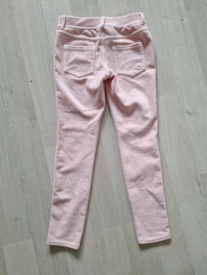 Benetton rosafarbene Chenille Cord Leggings Gr. 140 in Wiesbaden