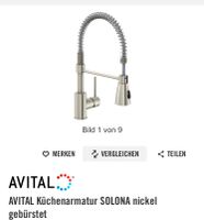 Küchenarmatur von Avital flexibel Wasserhahn Nickel umschaltbar Bayern - Weißenhorn Vorschau