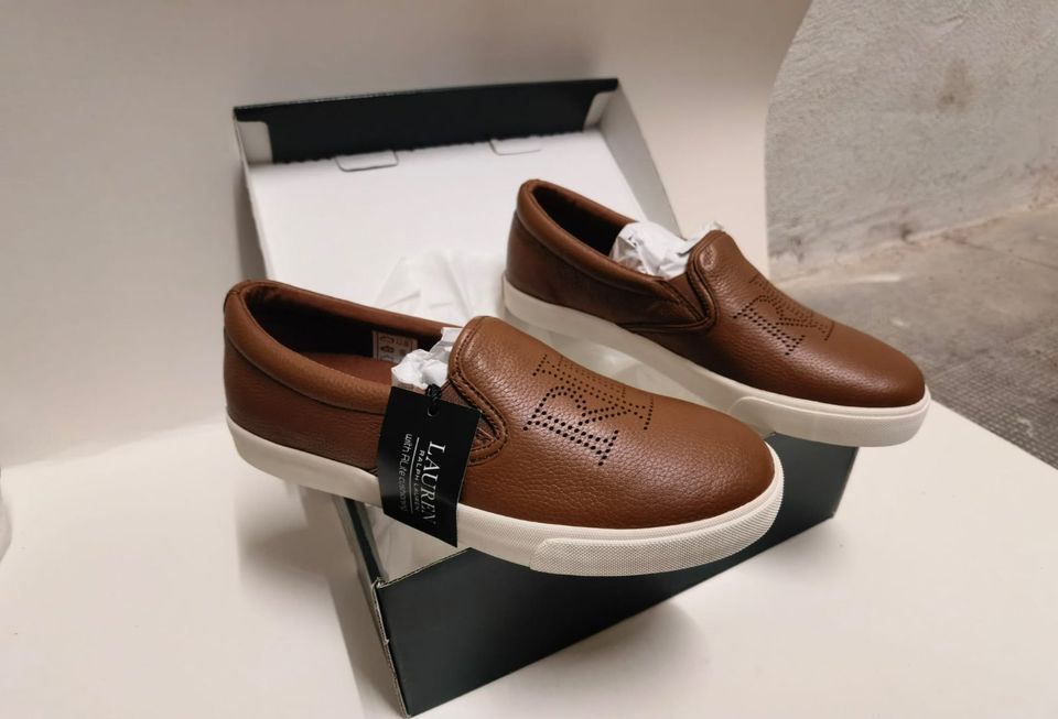 NEUE Ralph Lauren Sneaker braun in Frankfurt am Main