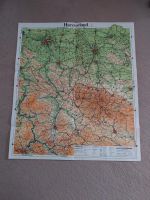 Harzkarte, Harzvorland, Landkarte, alte Karte Niedersachsen - Braunschweig Vorschau