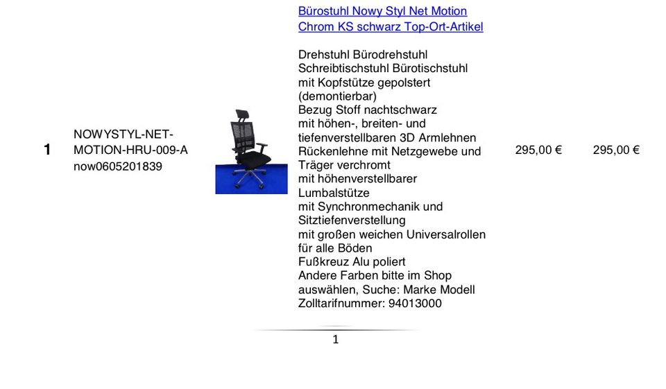 Bürostuhl Nowy Styl Net Motion | Testsieger | Home-Office in Kettig