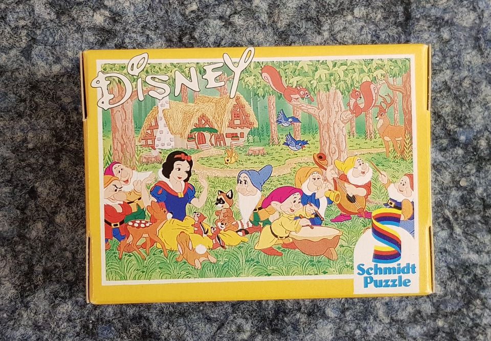 *Retro* mini Puzzle Disney Schneewittchen 54 Teile in Gersthofen