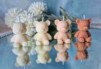 Kerze Mini Strick Teddy, Gastgeschenk babyparty, Baby Bayern - Kalchreuth Vorschau