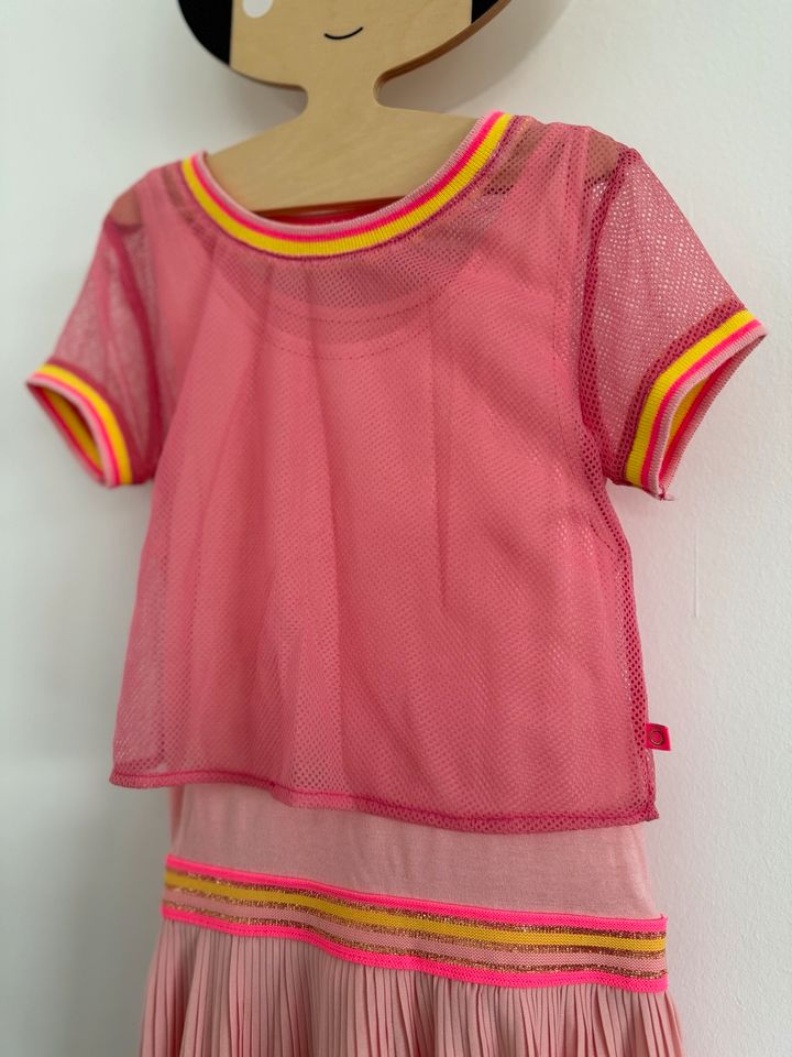 Le Big Kleid 2-teilig Netzshirt rosa Lurex Gr. 98/104 wie NEU in Maintal