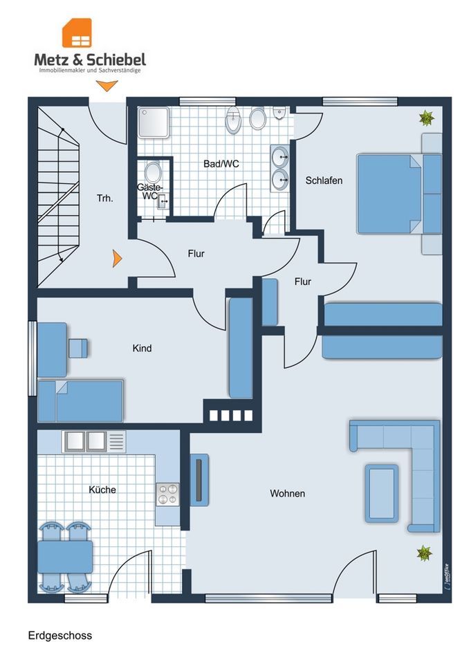 Wi-Breckenheim: 3 FH Doppelhaushälfte! Ruhige Lage!  2* 3-ZKB/B + 1*2-ZKB/B! Garage! Modernisiert! in Wiesbaden