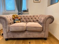 Chesterfield 2er Samt Sofa Altrosa Hessen - Darmstadt Vorschau