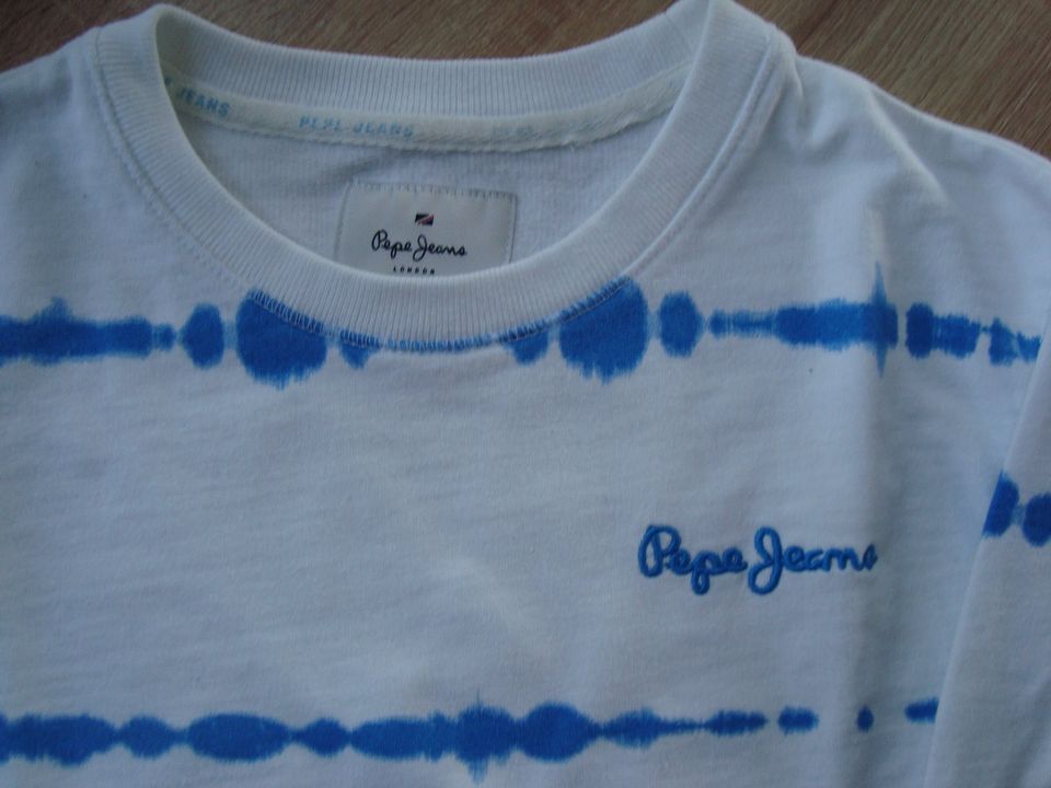 PEPE Jeans Pullover Gr.152 in weiß/blau. in Beilngries