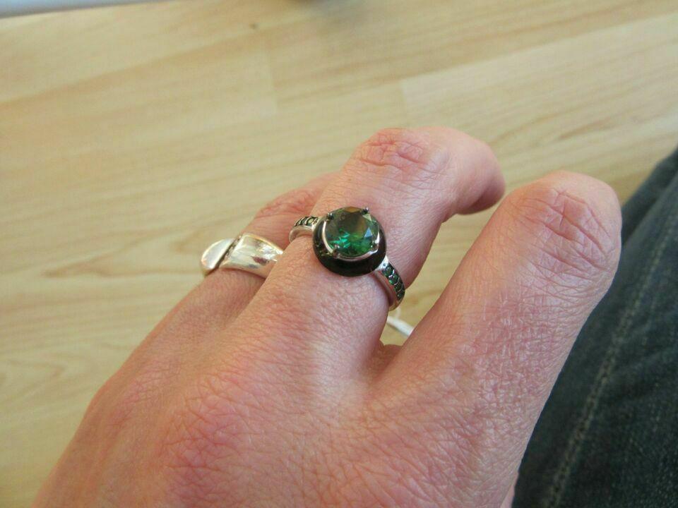 Smaragd Ring 925 Silber Smaragdring Sokolov Gr. 17 neu! in Diedorf