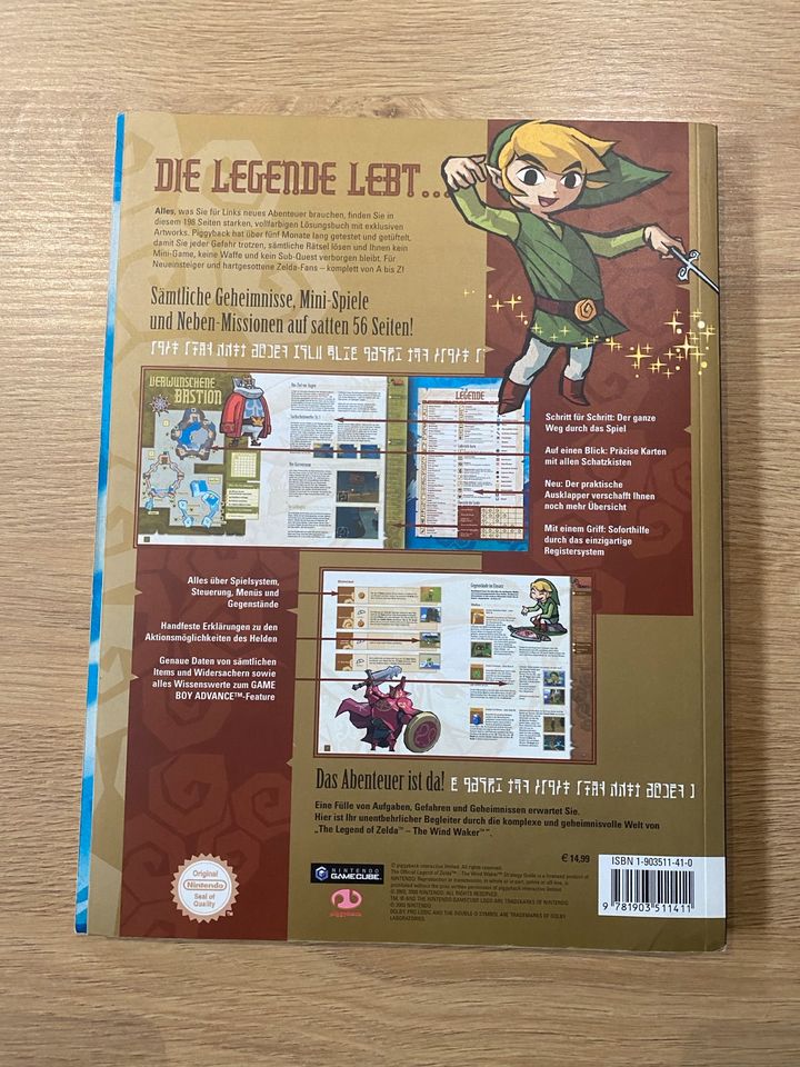 Zelda windwaker Lösungsbuch Nintendo gamecube in Thulendorf