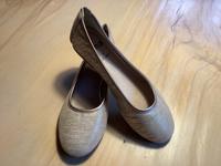 Ballerina, Jana, 38, metallic, Gold, echt Leder, 1x getragen Bayern - Schechen Vorschau