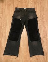 Schwarz /dunkel graue Flared Jeans München - Sendling Vorschau