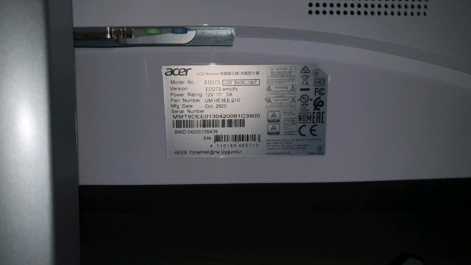 MSI Gaming PC RTX 3060 i7 DDR4 m.2 SSD Wlan Bluetooth in Bad Köstritz  