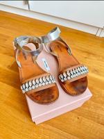 Miu Miu Sandalen Silber Braun Größe 36 NP 678€ Berlin - Charlottenburg Vorschau