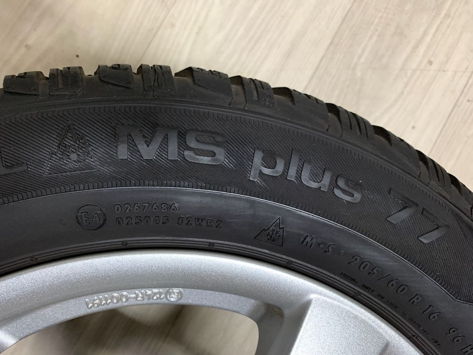 7mm Mercedes A-Klasse W177 205/60 R16 Zoll Winterreifen Alufelgen in Burgwedel