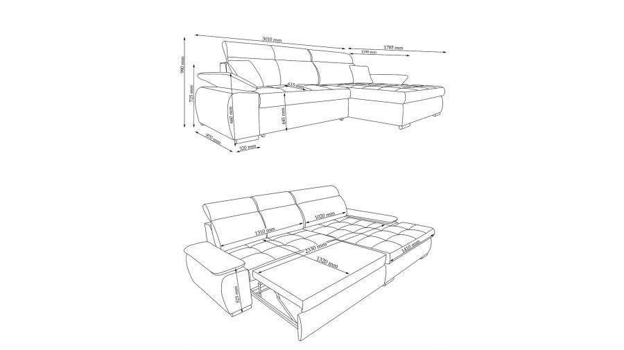 Ecksofa Lester. Konstanta Möbelhaus in Schwerin