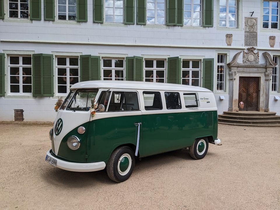 VW T1 Bulli Hochzeitsauto mieten VW-Bus Hochzeit Brautwagen T1 VW in Hilter am Teutoburger Wald