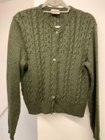 Trachten Strickjacke, reine Schurwolle, ca. 48/50 in olivgrün Brandenburg - Wusterhausen Vorschau