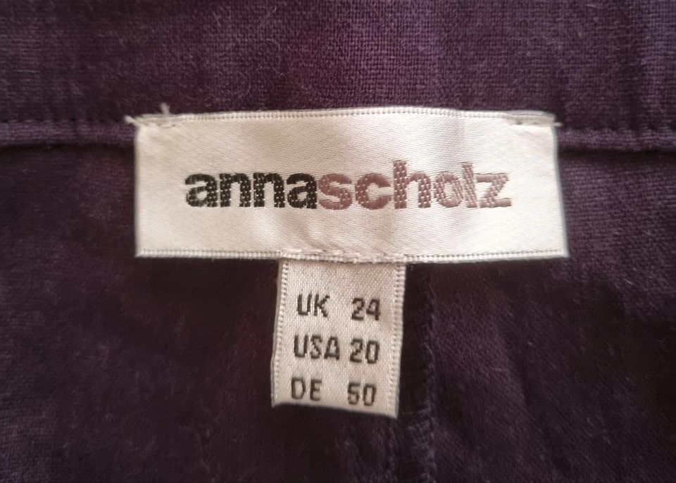 neue blaue Stoffhose von Anna Scholz in Gr. 56/58 in Utzberg