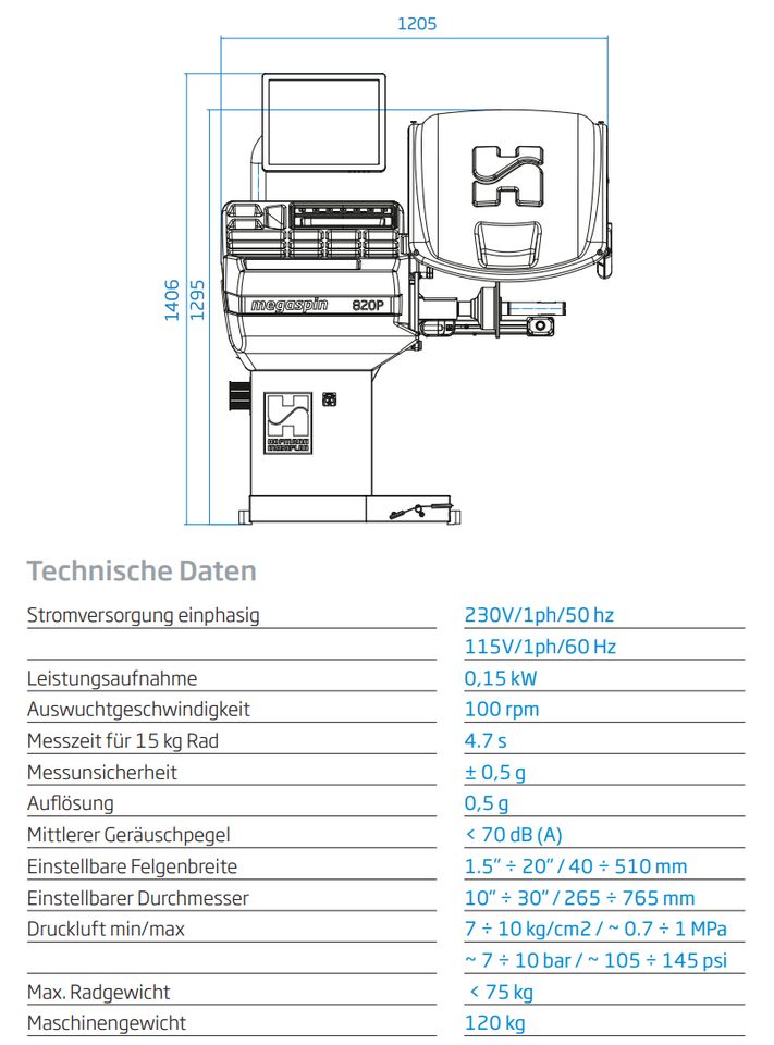 Hofmann megaplan megaspin 820 Reifen Wuchtmaschine Wuchten in Bochum