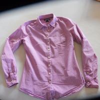 Tommy Hilfiger Hemd-Bluse weiß-rosa Karomuster Business-Look Bayern - Gilching Vorschau