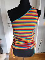 One Shoulder Top Bunt Gestreift Gr.38 Bayern - Forchheim Vorschau