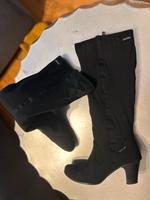 Overknees Tamaris schwarz Stoff schwarz 40 rutschfest Niedersachsen - Ronnenberg Vorschau