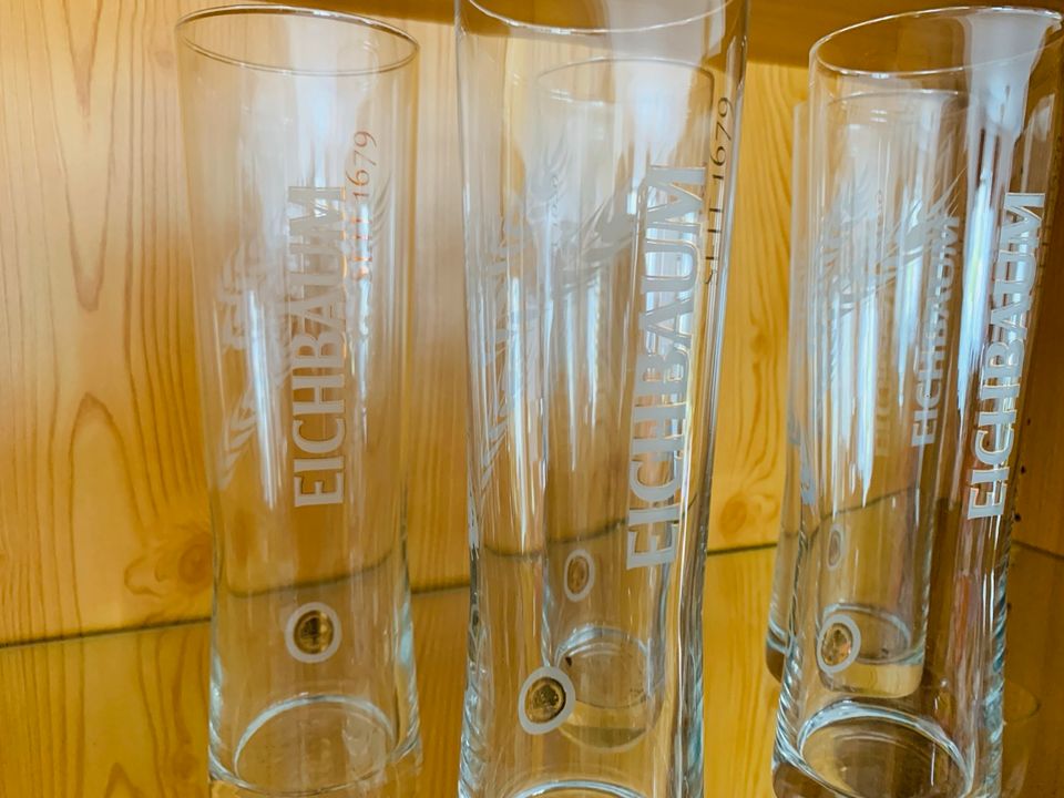Fünf Eichbaum Brauerei Weizenbier Gläser 0,4l in Malsch bei Wiesloch