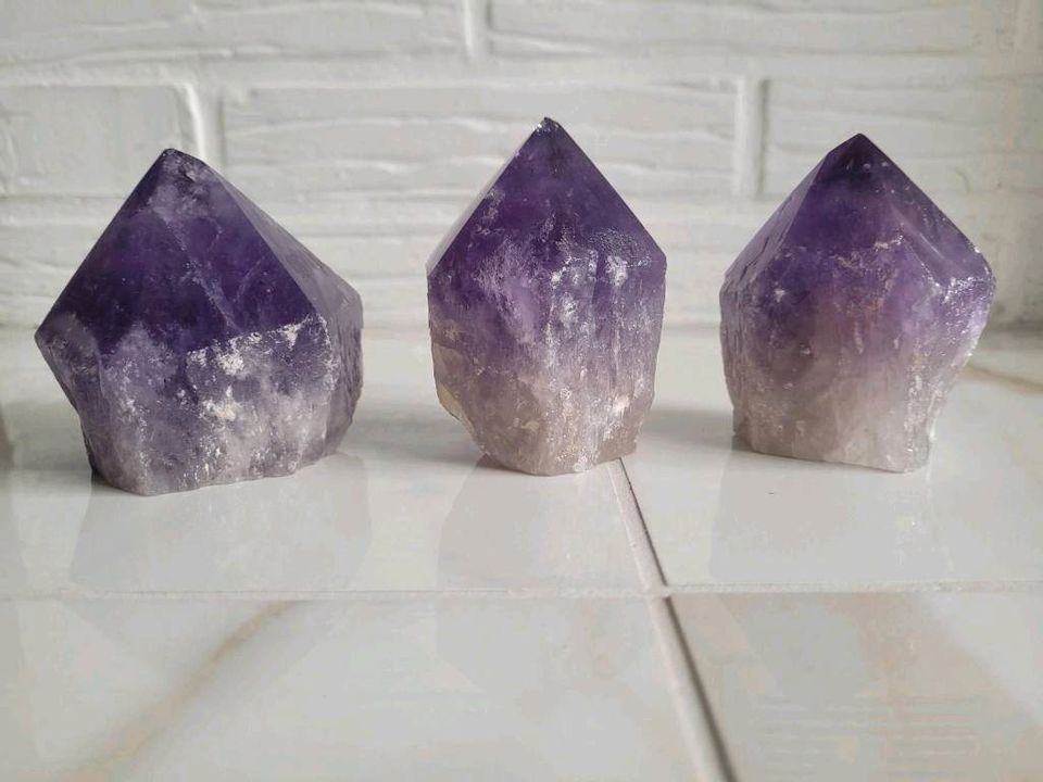 Amethyst Spitzen, Flieder, verschiedene Größen in Kirn