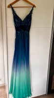 Abiballkleid Abendkleid Blau-Mintgrün Glitzer Gr.40 Nordrhein-Westfalen - Sprockhövel Vorschau