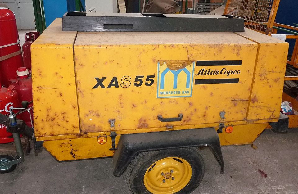 Atlas Copco XAS 55 Kompressor Baustellenkompressor, defekt in Merching