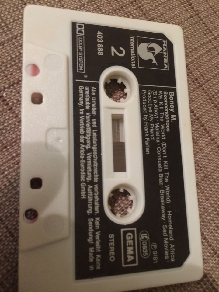 MC Musik Kassette Tape Boney M. – Boonoonoonoos in Berlin