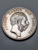 5 Mark 1891 E Albert von Sachsen seltene Silber Münze Kaiserreich Sachsen - Weinböhla Vorschau