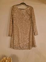 Glitzerkleid, beige, Pailettenkleid 36/S Niedersachsen - Raddestorf Vorschau