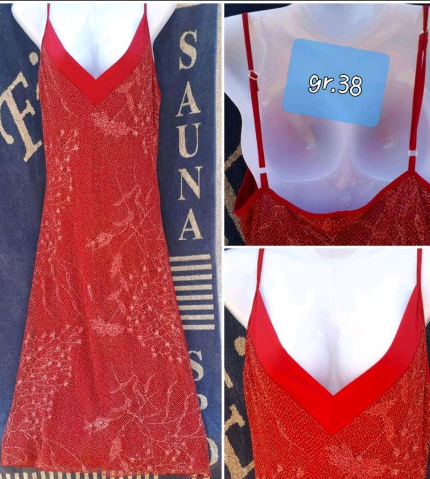 Sommerkleid gelb  xs s rot glitzer m  Badeanzug s m l streifen in Scheßlitz