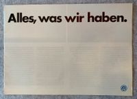 VW Werbe- u. Verkaufs Prospekt "Alles was wir haben" Baden-Württemberg - Heilbronn Vorschau