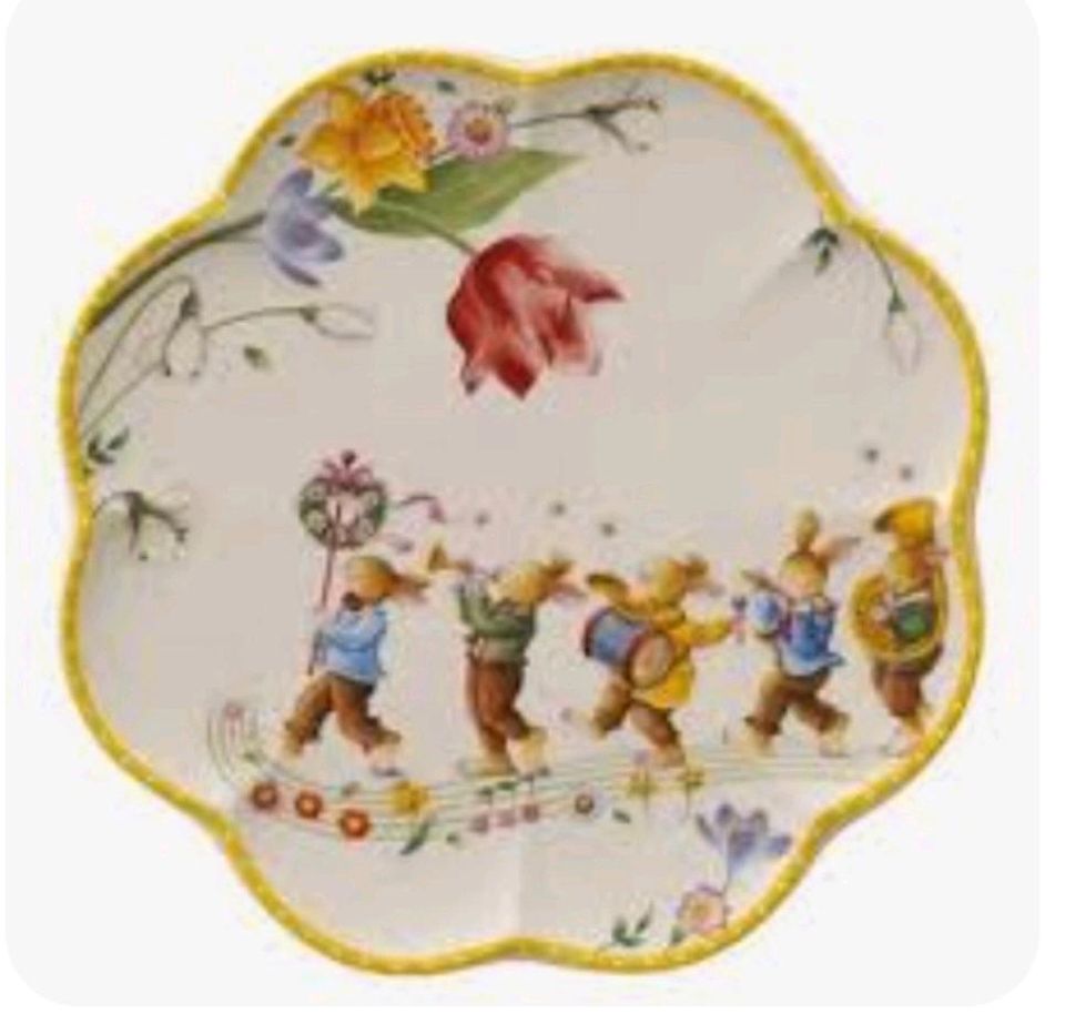 SUCHE Villeroy Boch Eidose Hasenkapelle Chor Orchester Vase Oster in Sonsbeck