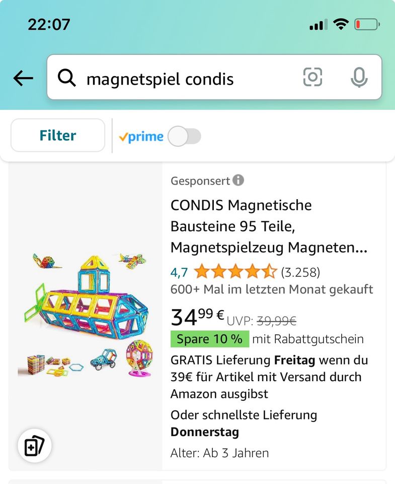 Magnetspiel für Kinder ab 3J in Rüdersdorf