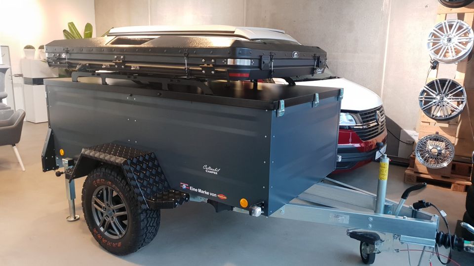 Dachzeltanhänger KT-EB3 Offroad TPV Böckmann Kofferanhänger mit verstärktem Deckel für Dachzelte - Fahrradanhänger - Minicamper - Anhänger in Syke