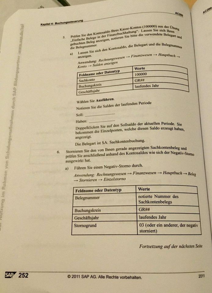 SAP-ORIGINALUNTERLAGEN für PP und CO in Frankfurt am Main