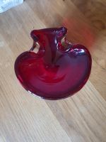 Aschenbecher   Murano Glas rot, B 11 x H 11 cm. Wandsbek - Hamburg Eilbek Vorschau