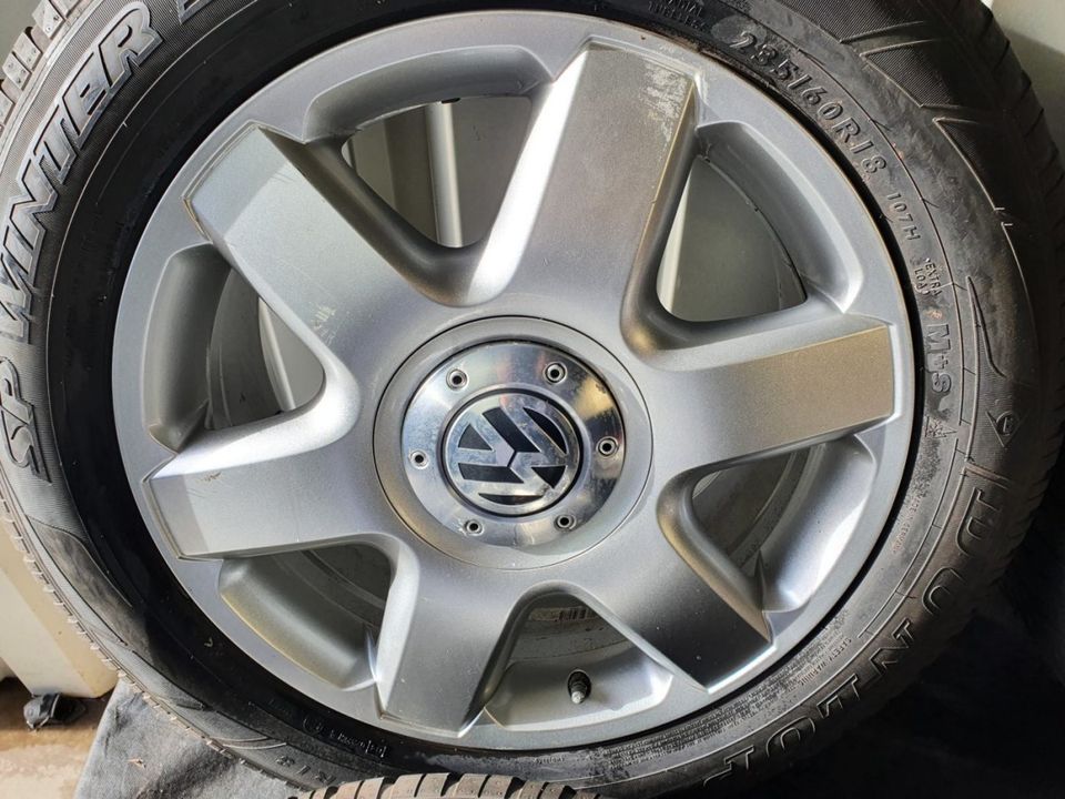 7L6601025C VW Touareg 7L Alufelgen Silber 8x18 Zoll ET57, LK 5x13 in Kirchhundem