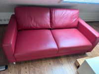 Rotes Ledersofa, 2 Sitzer wie neu Nürnberg (Mittelfr) - Aussenstadt-Sued Vorschau