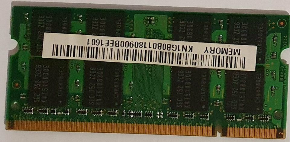 EUDAR 1GB RAM DDR3 1333 SO-DIMM PC3-10600 Arbeitsspeicher in Duisburg